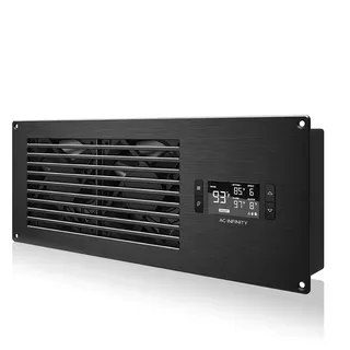 AC Infinity AIRFRAME T7 Lüftersystem mit hohem Luftstrom, 400mm, Abluftstrom, für AV-Geräte, Räume, Schränke und Gehäuse
