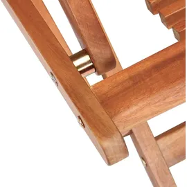 CASARIA Gartenliege 152 x 70 x 74 cm braun klappbar