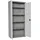 Proregal Stahlschrank Metall 100x180x40 cm Weiß-Grau 4 Fachböden