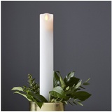 Star Trading LED Stabkerze 30cm M-Twinkle, mit Timer Echtwachs
