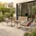 sweeek Gartenlounge Set 4-tlg. Anthrazit/Natur