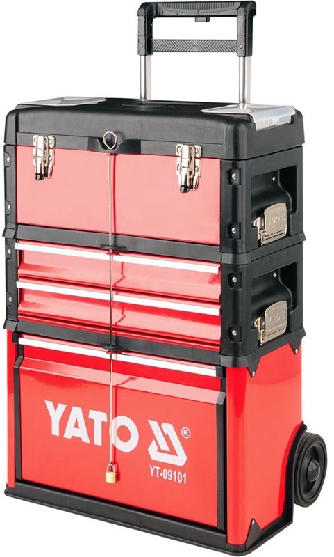 YT-09101 TROLLEY TOOL BOX MADE UP OF 3 PARTS