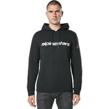 Alpinestars Linear Wordmark V3 Kapuzenpullover - Schwarz/Weiß/Rot S