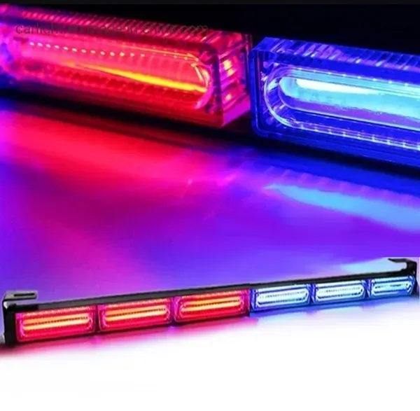 LED-Not- und Signalleuchte, rot und blau, 88 cm