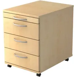 Rollcontainer Ahorn 3 Schübe