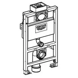 Grohe Rapid SL Vorwandelement für WC (0,82 m Bauhöhe, Keramikbefestigung, komplett vormontiert), 38526000