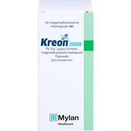 Viatris Kreon 20.000 Ph.Eur.Lipase Einheiten msr.Hartkaps. 50 St