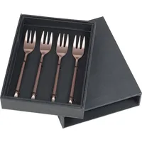 Broste Copenhagen HUNE Kuchengabel titanium espresso 4tlg.