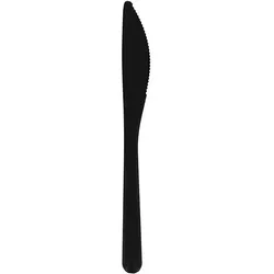 MONOUSO - Messer Wiederverwendbar Durable PP Mineral Schwarz 18,5cm (50 Stück)