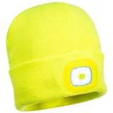 PORTWEST Beanie mit LED B029, gelb,