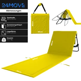 24move Strandmatte 2er Set Gelb