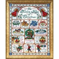 Design Works Crafts Kreuzstich Stickpackung 12 Tage Weihnachten, Zählmuster