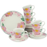 CreaTable Kaffeeservice Alba Rose 18 tlg., - multicolor