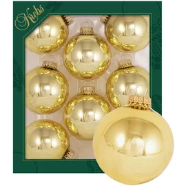 Krebs Glas Lauscha Gold 8Stck./Box