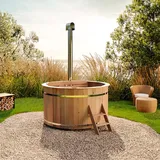FinnTherm Holz-Badefass Bergen Ø 160 cm x 101 cm mit Ofen