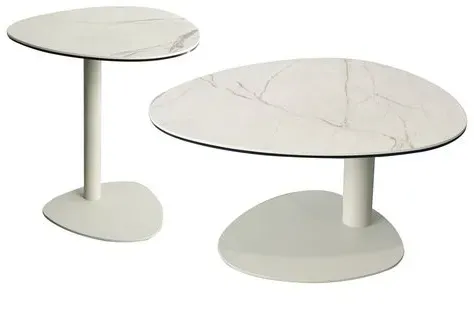 Arteca Couchtisch-Set Mostar Keramik Beige