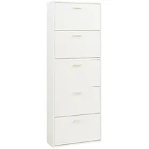 [en.casa] Sykkylven 60 x 169 x 24 cm 5 Klappen weiß