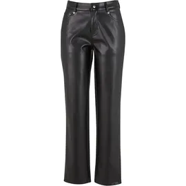 URBAN CLASSICS Straight Leg Synthetic Leather Hosen Black 30