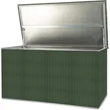 Rattan Auflagenbox, Outdoor-Kissenbox, wasserdicht, 115cm x 60cm x 60cm (grün)