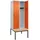 C+P Classic Plus Garderobenschrank 212x80x50 cm Reinorange