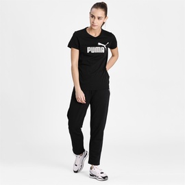 Puma Essentials Logo T-Shirt Damen 01 black S