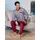 Kings Club Schlafanzug rot 44/46