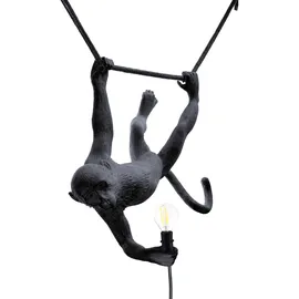 SELETTI Monkey Swing Außen-Hängeleuchte Schwarz