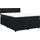 vidaXL Boxspringbett mit Matratze Schwarz 140x200 cm Samt