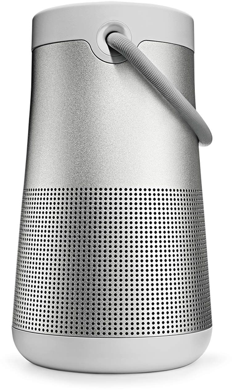 Bose SoundLink Revolve+ (Serie II) Tragbarer Bluetooth-Lautsprecher, kabelloser, wasserabweisender Lautsprecher mit langlebiger Batterie, silberfarben