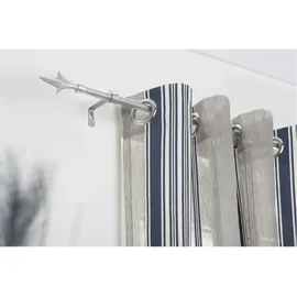 Lichtblick Gardinenstange Lilie, 16 mm, ausziehbar 130 - 240 cm - Silber