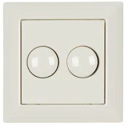 EHMANN Dreh-Aus-UP-DOPPEL-Dimmer LED Phasenanschnitt reinweiß