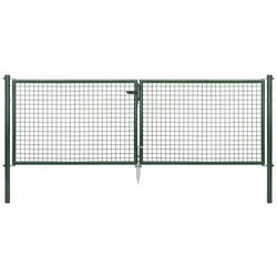 GAH ALBERTS Doppeltor »Wellengitter«, BxH: 316,8 x 1000 cm, zinkphosphatierter Stahl - gruen