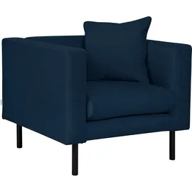 Home Affaire Sessel HOME AFFAIRE "Lillibeth Cocktailsessel, Loungesessel, Maße B/T/H: 90/74/83 cm", blau (nachtblau), B:90cm H:83cm T:74cm, 100% Polyester, Sessel, Sessel, Zierkissen als Wendekissen 45x45 cm, in Samtoptik oder Cord