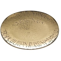 Rosenthal Servierplatte TAC Gropius Skin Gold Platte 18 cm, Porzellan goldfarben