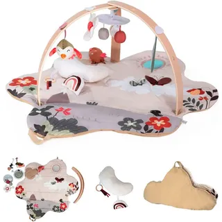 BabyGO Spielbogen Bianca, Flowers inkl. Krabbeldecke