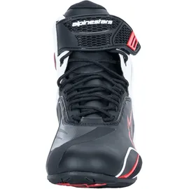 Alpinestars Faster-4 Motorrad Schuhe schwarz/weiß/rot, 12