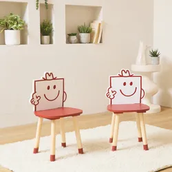 2er-Set Kinderstühle rot Kollektion Mister/Miss - Mister Muskel - Pierre