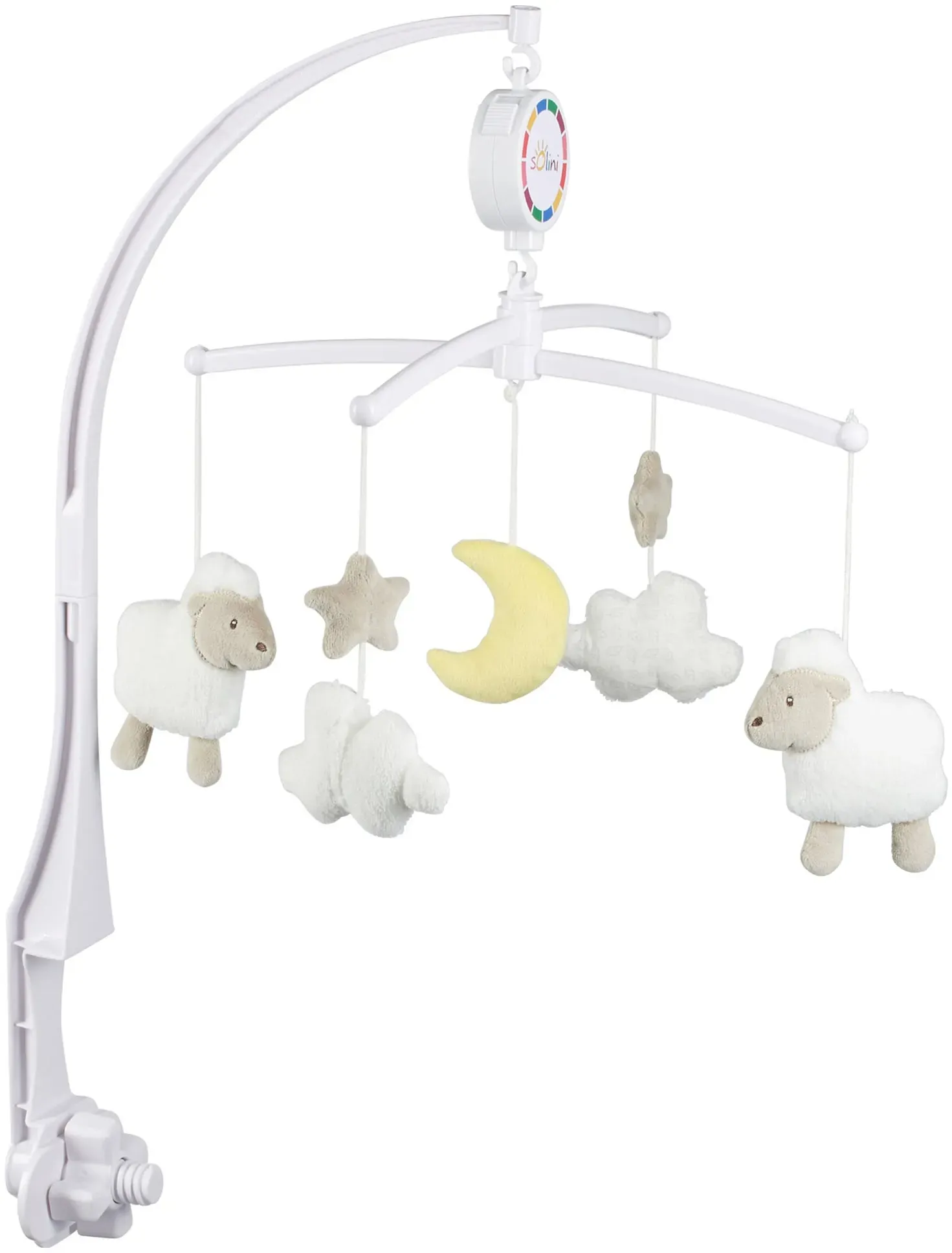 solini Musik-Mobile Wolkenschäfchen, weiss