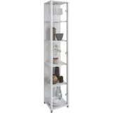 fif möbel Vitrine OPTIMA Standvitrine, Vitrinenschrank, Glasvitrine, Sammlervitrine weiß