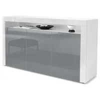 Vladon Sideboard, Grau, 155x92x40 cm, Wohnzimmer, Kommoden & Sideboards,