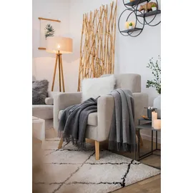 Biederlack Soft Impression im Doubleface-Look Kuscheldecke 150 x 200 cm Grau/Silber