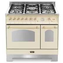 Lofra Rolli Rsd96mfte/Ci Kochen 90X60 Stahl 5 Brenner Doppel Ofen
