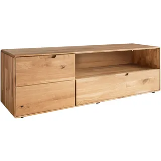G + K Linea Natura Lowboard Wildeiche massiv, 1 Tür - 1 Schublade - geölt
