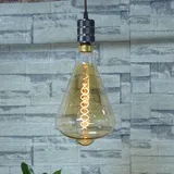 SD LUX LED Lampen Vintage Große Dekorative 8W 450LM(entspricht 40W Dimmbar XXL Globus Glühbirne E27 Kein Flackern, Retro edison Leuchtmittel für Pendelleuchte Hue, Warmweiß 2200K, 1 Stück (ST164SL)