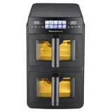 Melchioni Family Heißluftfritteuse 10L Doppelschublade 2600W schwarz