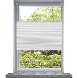 vidaXL Verdunklungsplissee Wellen 200 x 60 cm Weiß
