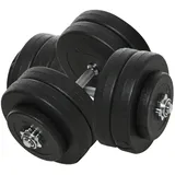 Hantelset 2er Kurzhanteln, 50 kg Kurzhantel Set für Krafttraining, Fitness Stahl
