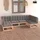 vidaXL Garten-Lounge-Set 6-tlg. grau