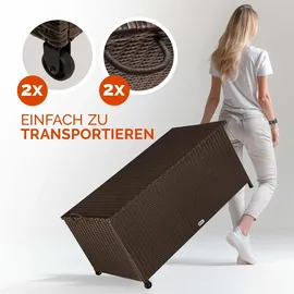 CASARIA Gartenbox Auflagenbox 117 x 53 x 60 cm Braun