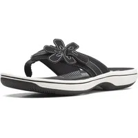 Clarks Damen Brinkley Flora Flipflop, Schwarz, 38 EU